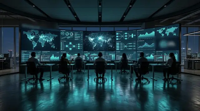 An operations team at work in a command centre